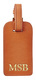 Personalized Refined Leather Luggage Tags Image 3 of 5